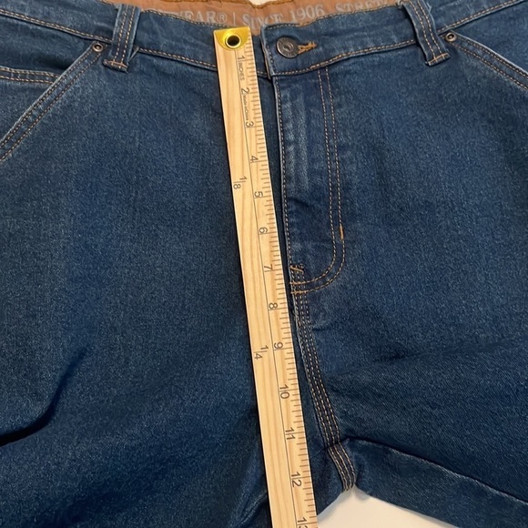 Smith's Workwear Stretch Relaxed Fit Carpenter Jean Dark Blue Size 34x34 - Picture 7 of 14